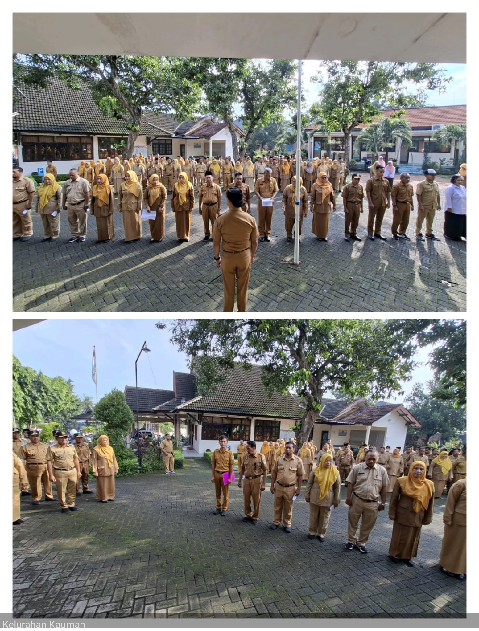 Apel Pagi yang dipimpin oleh Pak Sekcam