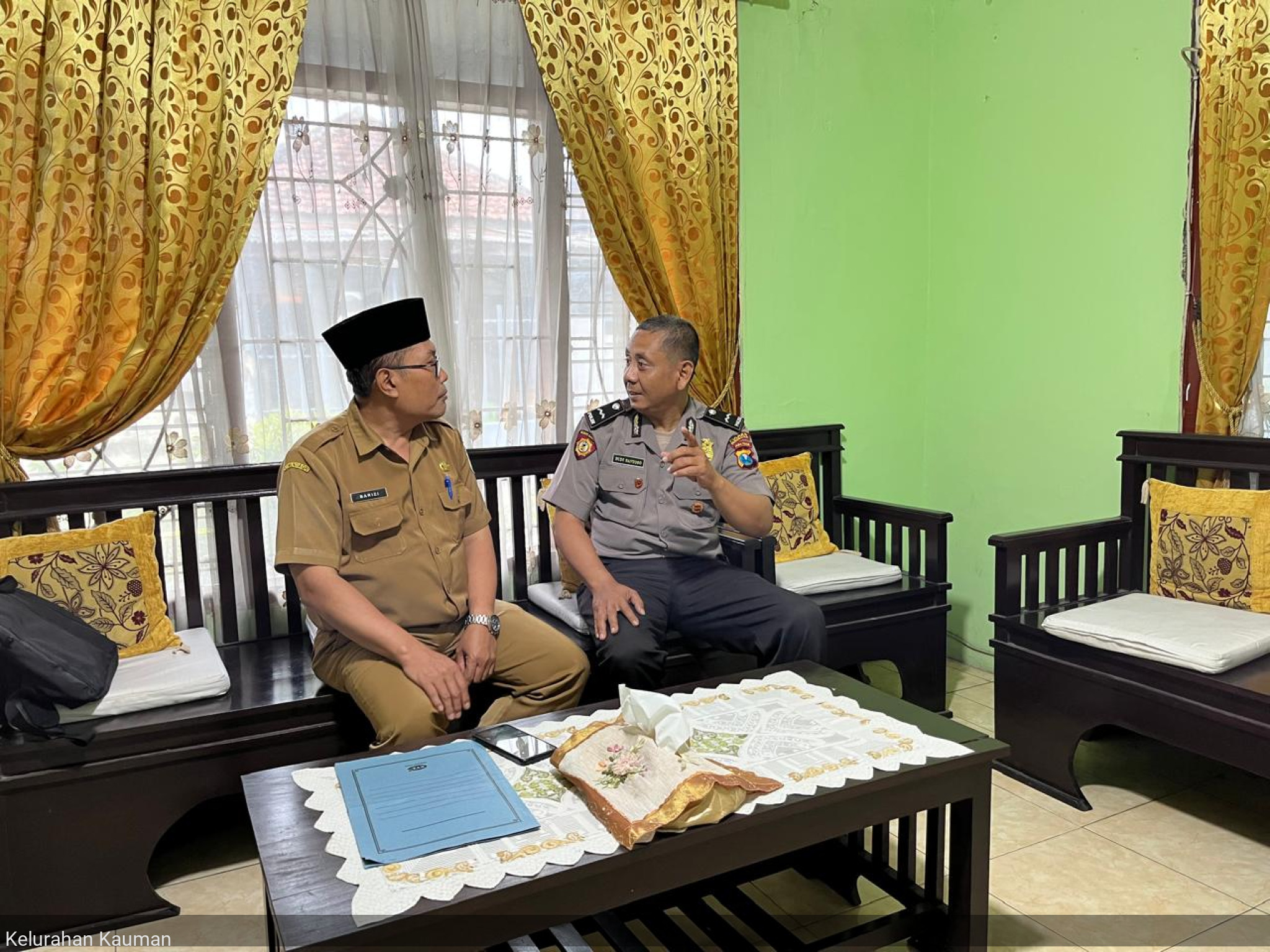 Terima tamu Bhabinkamtibmas