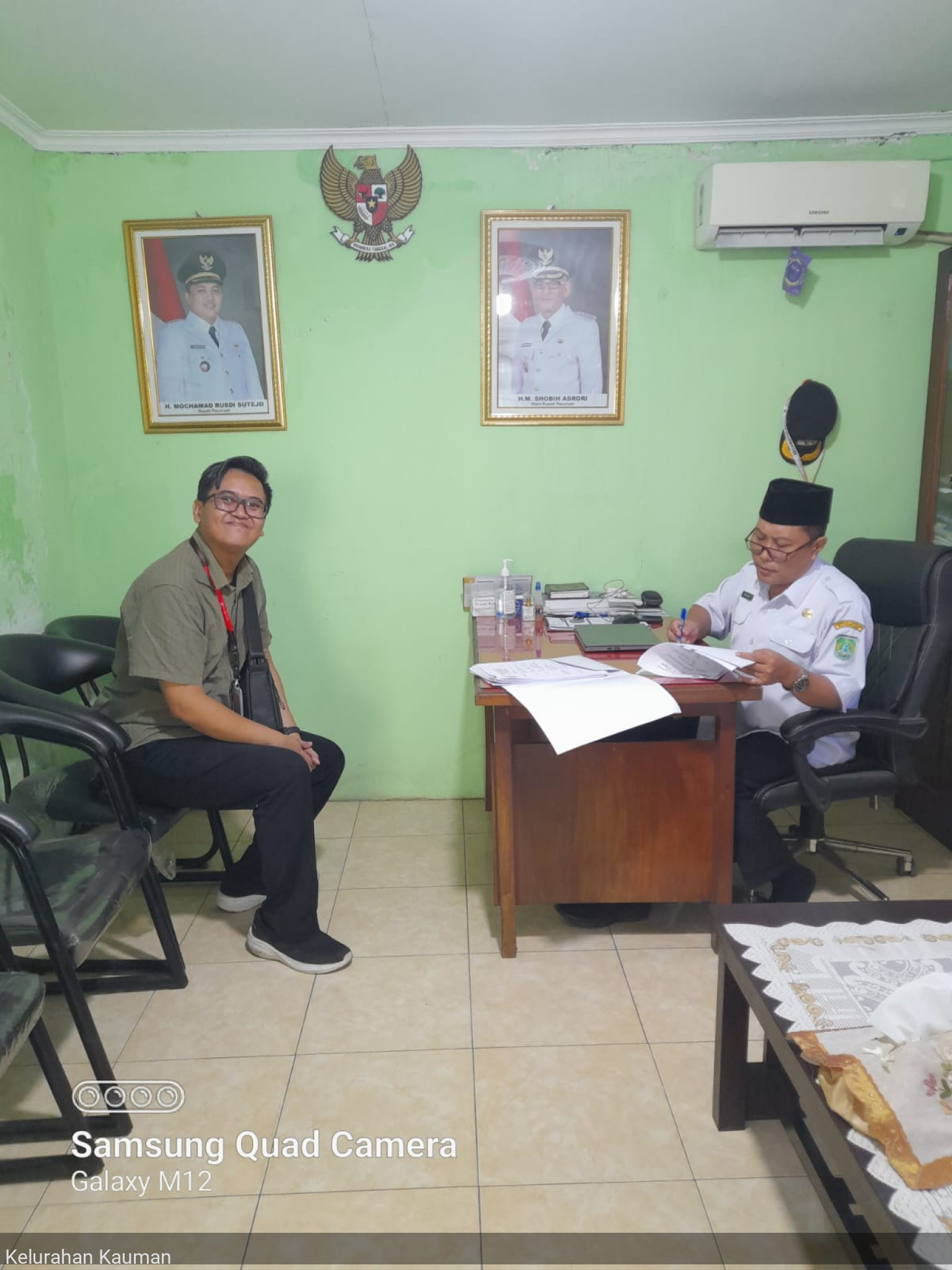 Terima tamu dari Telkom