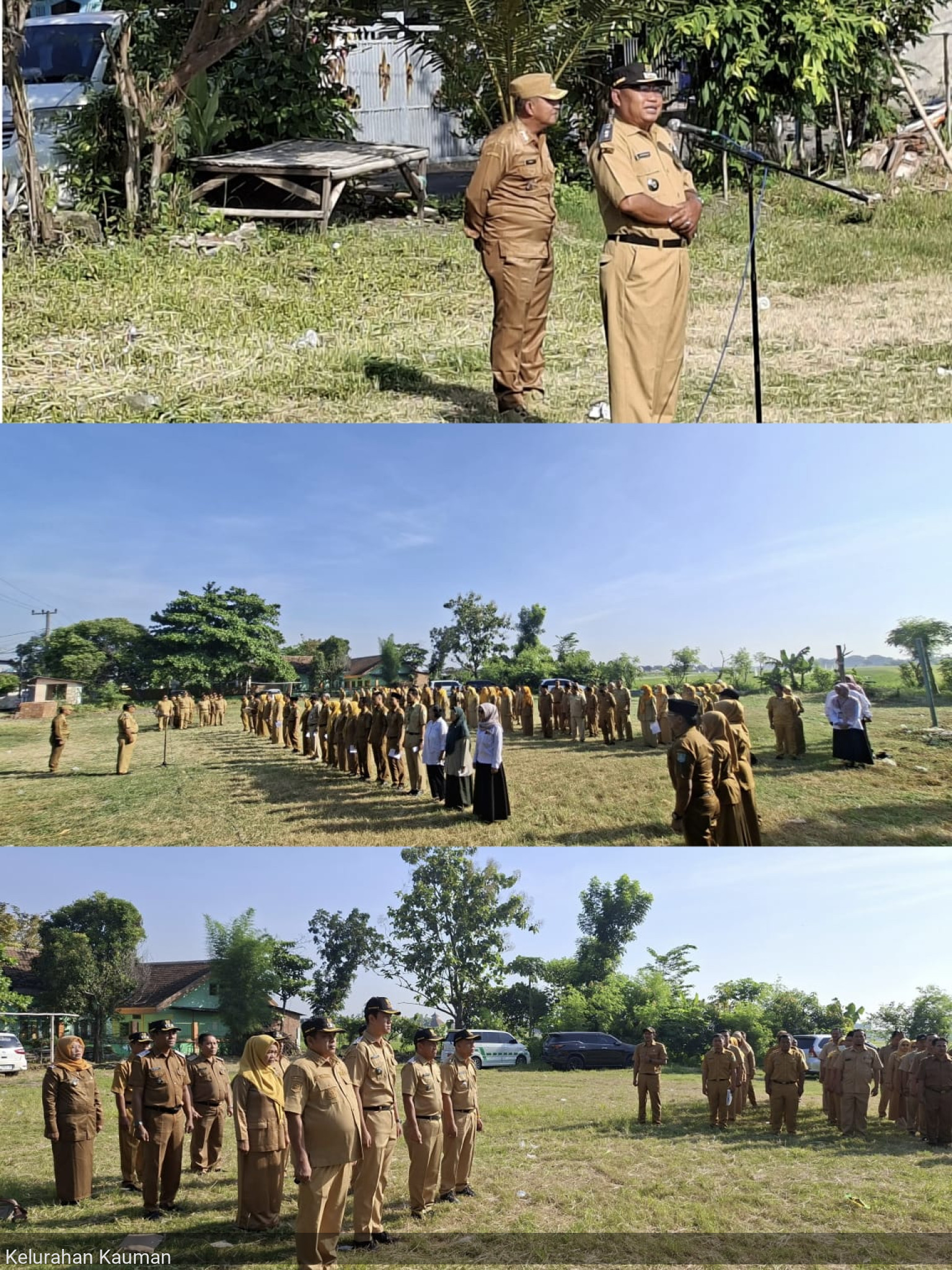 Apel Pagi di Lapangan Desa Manaruwi